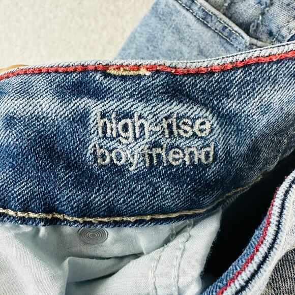 Maurices Womans Sz 18W Reg Plus Boyfriend Jeans Blue Stretch Pockets Denim - Picture 6 of 10